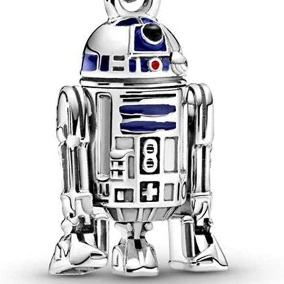 Sterling Silver Star Wars R2-D2 Dangle Charm - Picture 4 of 8